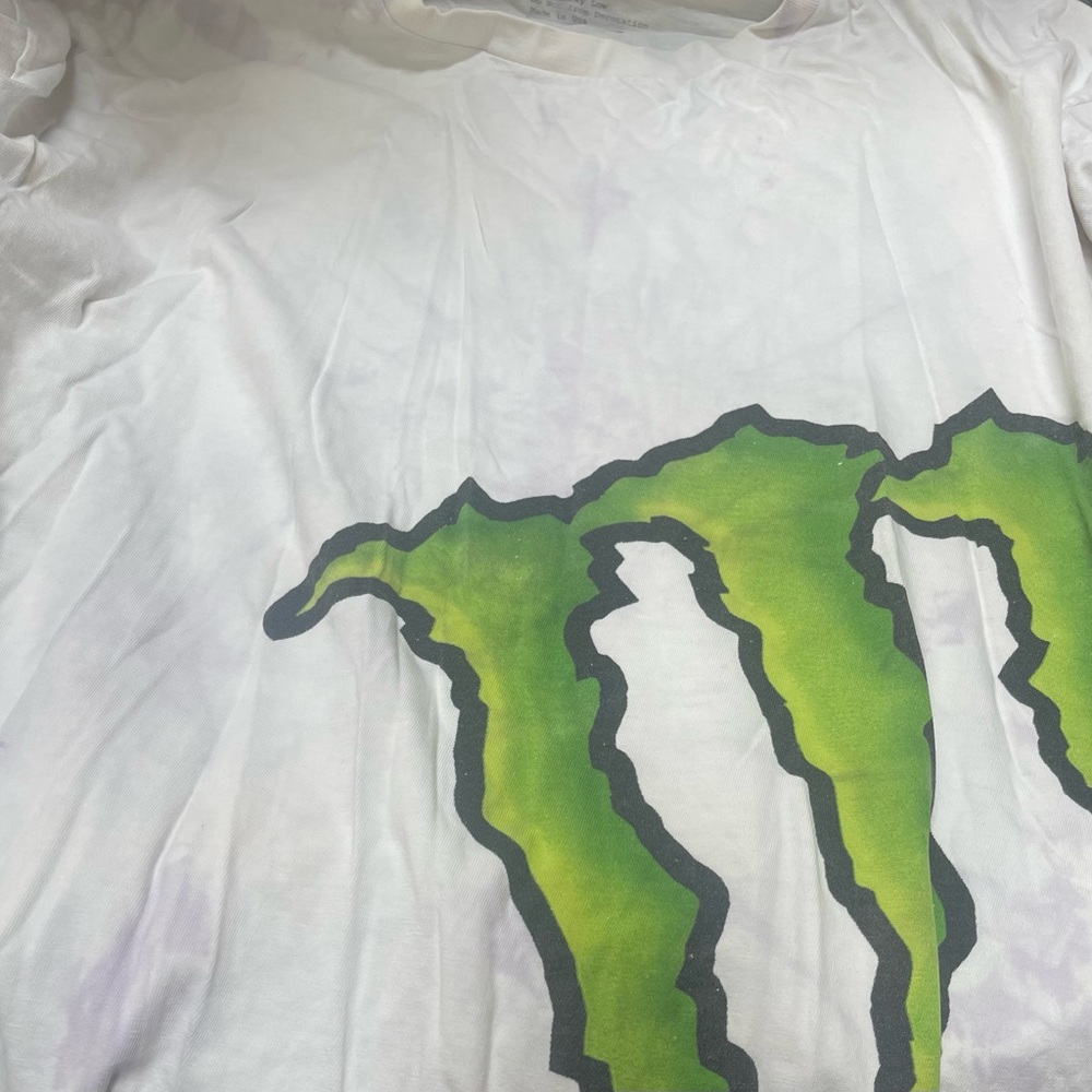 White T-Shirt with Green Logo